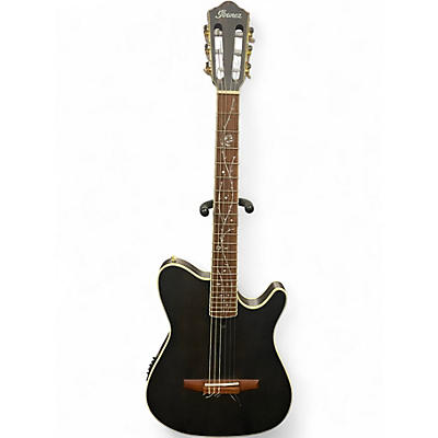 Used Ibanez TOD10N Black Classical Acoustic Electric Guitar