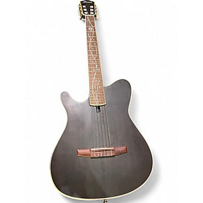 Used Ibanez TOD10N Black Classical Acoustic Electric Guitar