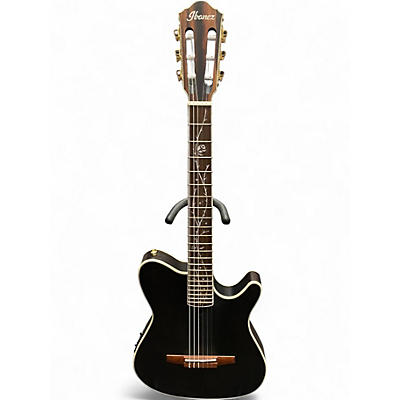 Used Ibanez TOD10N Black Flat Classical Acoustic Electric Guitar