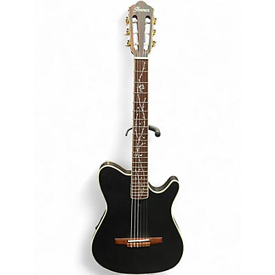 Used Ibanez TOD10N Satin Black Classical Acoustic Electric Guitar