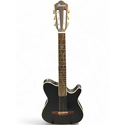 Used Ibanez TOD10N Satin Black Classical Acoustic Electric Guitar