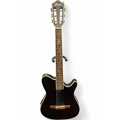 Used Ibanez TOD10N-TKF Black Classical Acoustic Electric Guitar