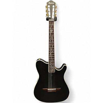 Used Ibanez TOD10N-TKF Black Classical Acoustic Electric Guitar