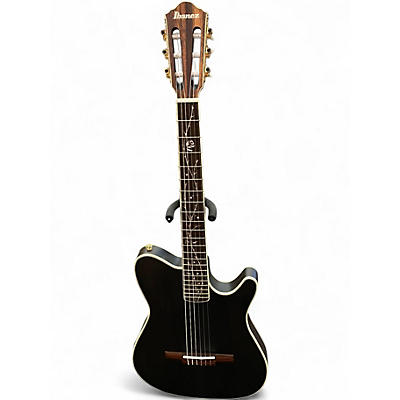 Used Ibanez TOD10N-TKF TIM HENSON TRANS BLACK Classical Acoustic Electric Guitar