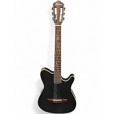 Used Ibanez TOD10N Tim Henson Signature Black Flat Classical Acoustic Electric Guitar