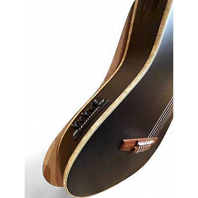 Used Ibanez TOD10N Tim Henson Trans Black Classical Acoustic Electric Guitar