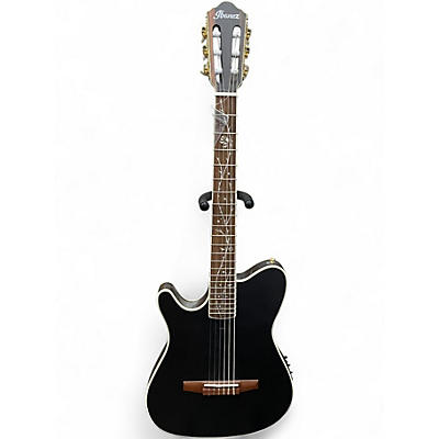 Used Ibanez TOD10NL Trans Black Classical Acoustic Electric Guitar