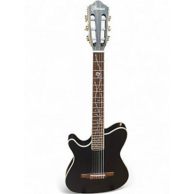 Used Ibanez TOD10NLTKF Black Nylon String Acoustic Guitar