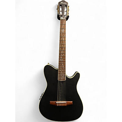 Used Ibanez TOD10NTKF Black Classical Acoustic Electric Guitar