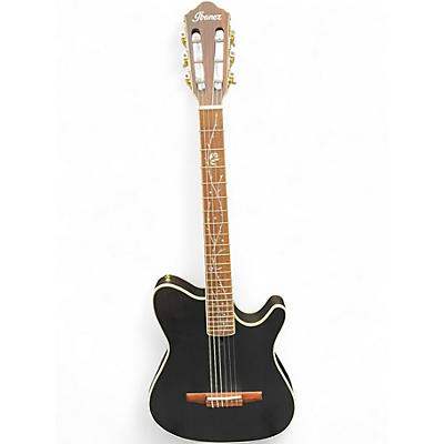 Used Ibanez TODN Black Classical Acoustic Electric Guitar
