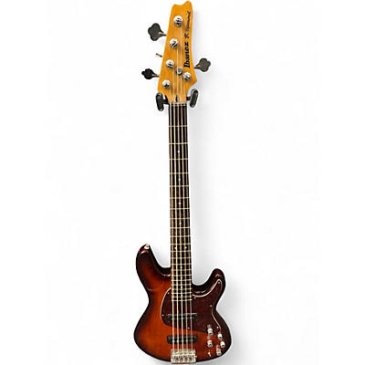 Used Ibanez TR505 Tobacco Burst Electric Bass Guitar