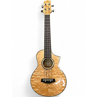 Used Ibanez UEW10QM NATURAL QUILT Ukulele