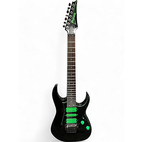 Ibanez Used Ibanez UNIVERSE UV70P GREEN ON BLACK Solid Body Electric Guitar GREEN ON BLACK