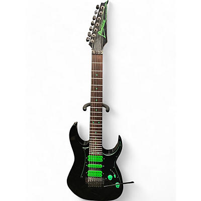 Ibanez Used Ibanez UV70 Universe Steve Vai Signature 7 String Black and Green Solid Body Electric Guitar