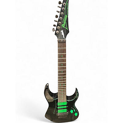 Used Ibanez UV70 Universe Steve Vai Signature 7 String COSMO BLACK Solid Body Electric Guitar
