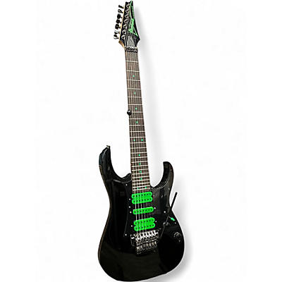 Used Ibanez UV70 Universe Steve Vai Signature 7 String Cosmo Black Solid Body Electric Guitar