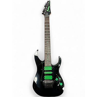 Used Ibanez UV70 Universe Steve Vai Signature 7 String Cosmo Black Solid Body Electric Guitar