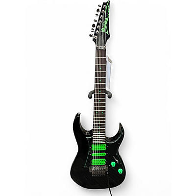 Used Ibanez UV70P Universe Steve Vai Signature 7 String Black Solid Body Electric Guitar