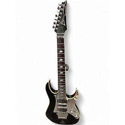 Used Ibanez UV777P Black Solid Body Electric Guitar