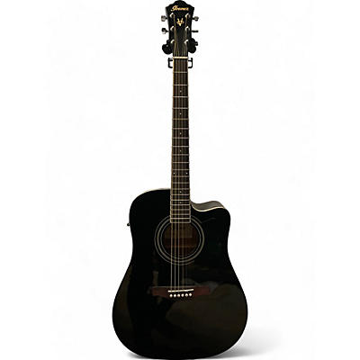 Ibanez Used Ibanez V70CE Black Acoustic Electric Guitar