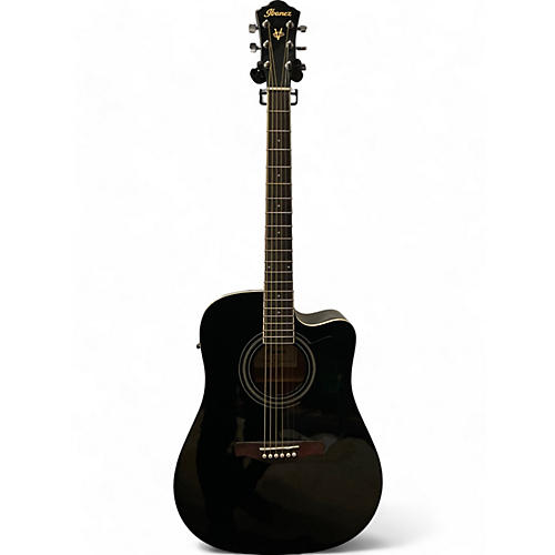 Ibanez Used Ibanez V70CE Black Acoustic Electric Guitar Black