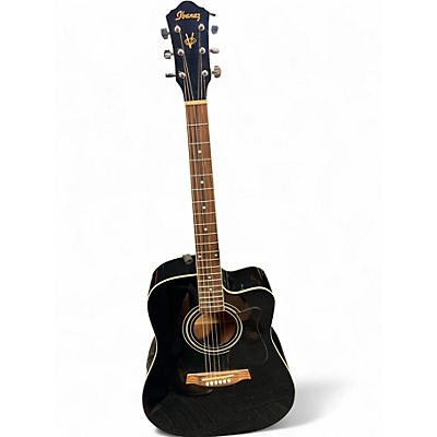 Used Ibanez V70CE Black Acoustic Electric Guitar