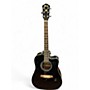 Used Ibanez V70CE Black Acoustic Electric Guitar Black