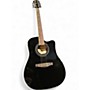 Used Ibanez V70CE Black Acoustic Electric Guitar Black