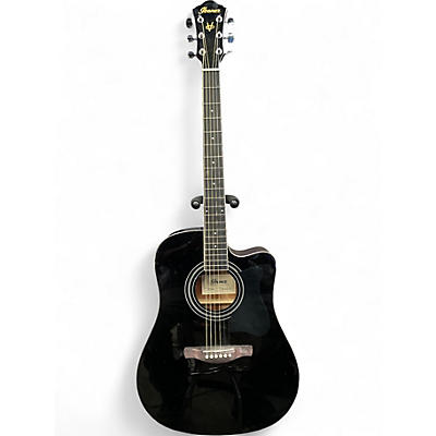 Used Ibanez V70CE Black Acoustic Electric Guitar