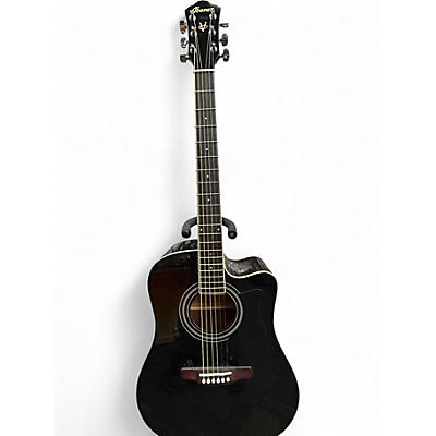 Used Ibanez V70CE Black Acoustic Electric Guitar