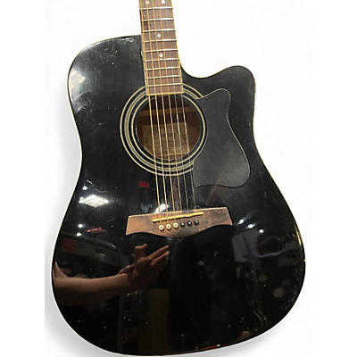 Used Ibanez V70CE Black Acoustic Electric Guitar