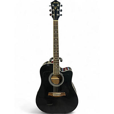 Used Ibanez V70CE Black Acoustic Electric Guitar