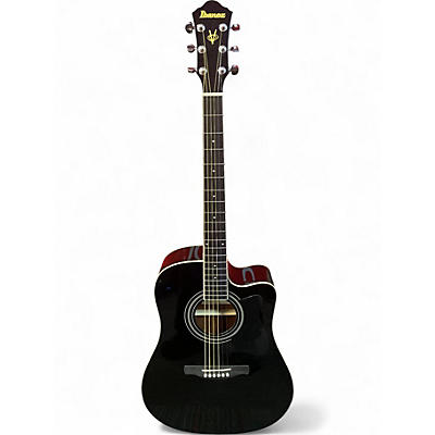 Used Ibanez V70CE Black Acoustic Electric Guitar