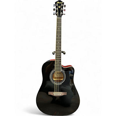 Used Ibanez V70CE Black Acoustic Electric Guitar