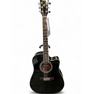 Used Ibanez V70CE Black Acoustic Electric Guitar