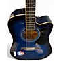 Used Ibanez V70CE Blue Acoustic Electric Guitar Blue