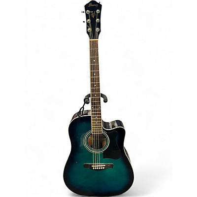 Used Ibanez V70CE Blue Acoustic Electric Guitar