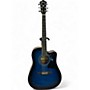 Used Ibanez V70CE Trans Blue Acoustic Electric Guitar Trans Blue