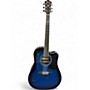 Used Ibanez V70CE Transparent Blue Acoustic Electric Guitar Transparent Blue