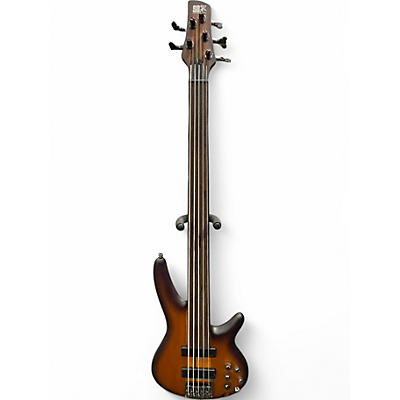 Used Ibanez Workshop SR Portamento SRF705 Fretless 5-String  FLAT BROWN Electric Bass Guitar