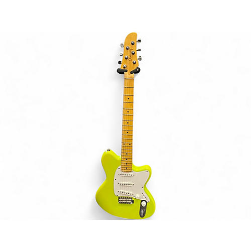 Used Ibanez YY10 Yvette Young Signature slime green sparkle Solid Body Electric Guitar slime green sparkle