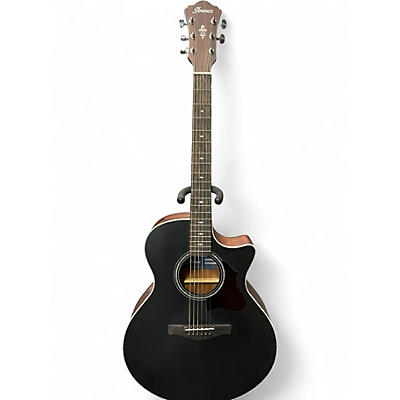 Used Ibanez ae140-wkh Black Acoustic Guitar