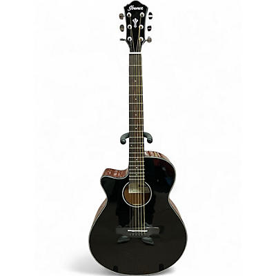 Used Ibanez aeg50l-bkh Black Acoustic Electric Guitar