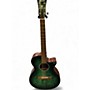 Used Ibanez aeg70-ebh Emerald Green Acoustic Electric Guitar Emerald Green