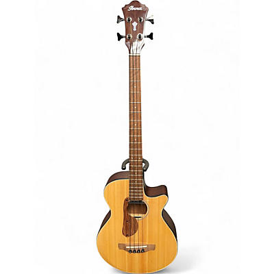 Used Ibanez aegb30e Natural Acoustic Bass Guitar