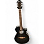 Used Ibanez aewC400-TKS Black Acoustic Electric Guitar Black