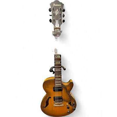 Used Ibanez ags83b Vintage Natural Hollow Body Electric Guitar