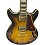 Used Ibanez am93qm Vintage Sunburst Hollow Body Electric Guitar Vintage Sunburst