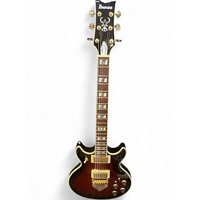 Used Ibanez ar325qa dark brown sunburst Solid Body Electric Guitar