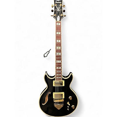 Used Ibanez ar520 Black and Gold Hollow Body Electric Guitar